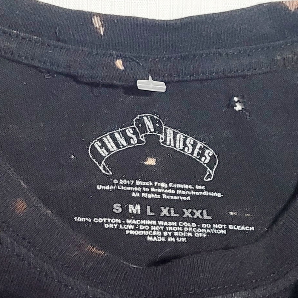 Authentic Guns N' Roses APPETITE FOR DESTRUCTION CROSS LOGO Distressed (Unisex) - Picture 7 of 12